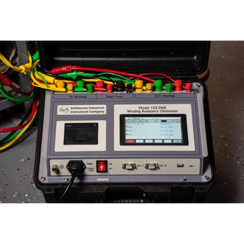 美国Amblyonix Model 1053WR绕组电阻欧姆表50A 3PH变压器性能分析仪